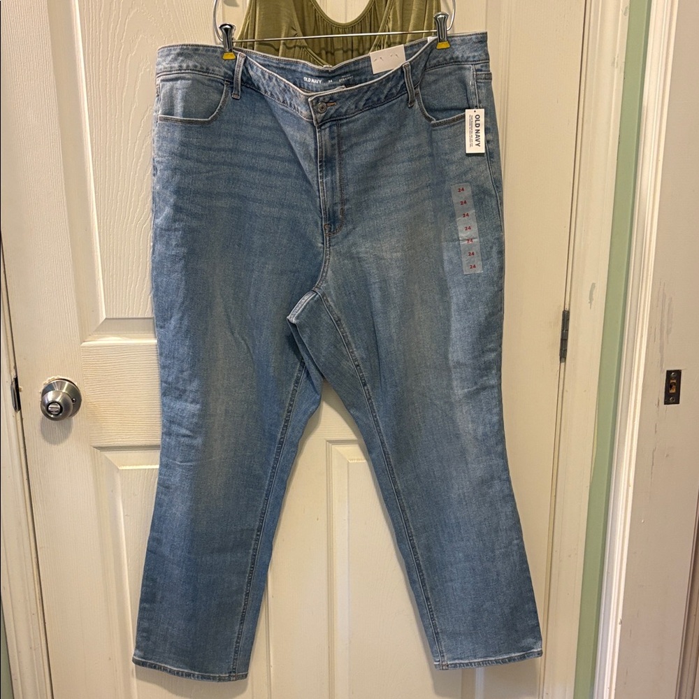 Old Navy size 24 straight light wash jean